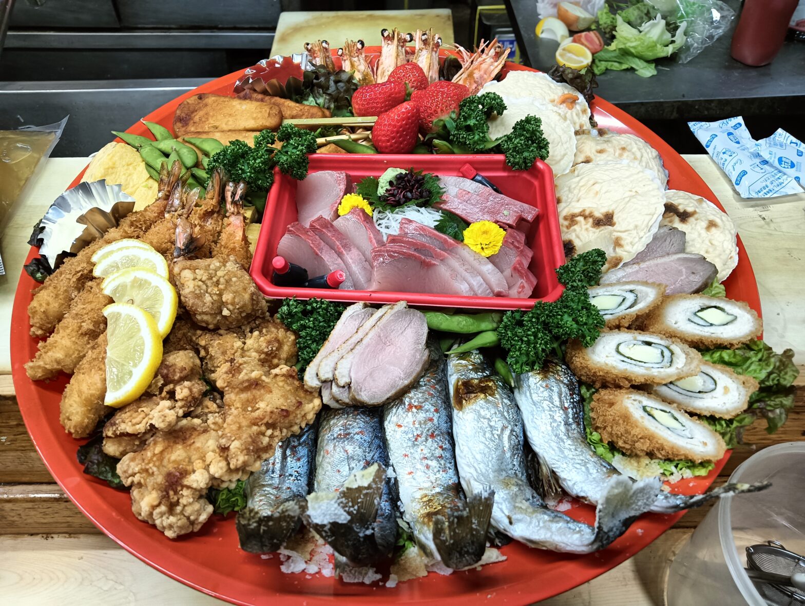 オードブル5人前パック刺身付き2